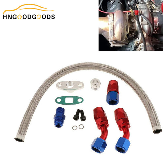 Universal turbocharger return drain hose kit suitable for T3, T4, T04E, T60, T61, T66, T70, GT32, 40