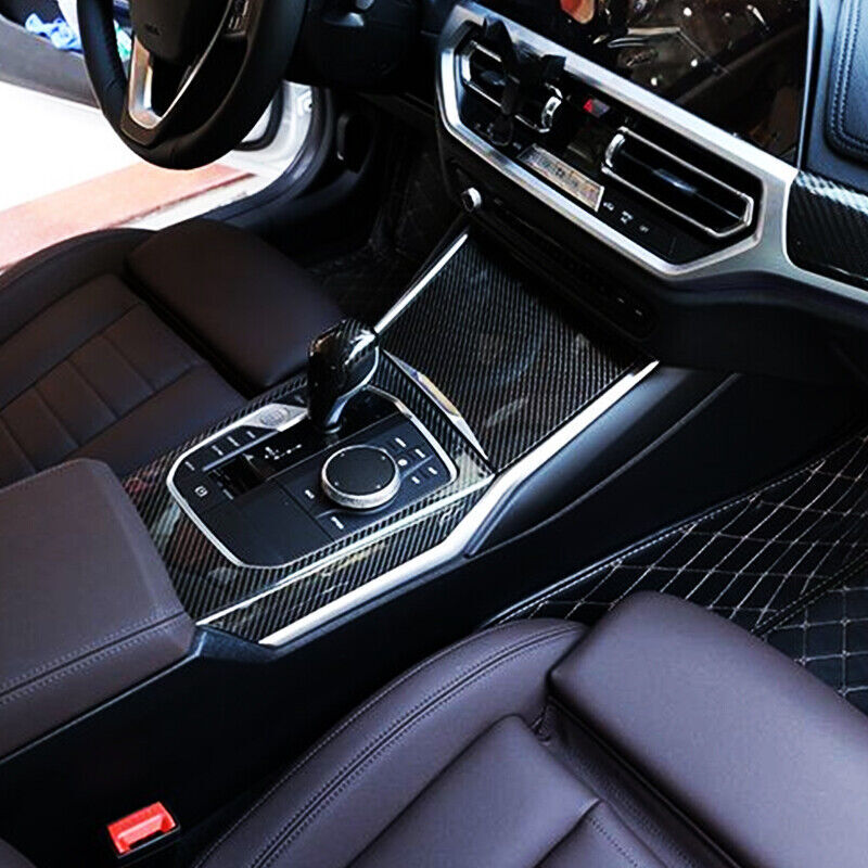 Genuine carbon fiber automotive gear shift cover trim suitable for BMW 3 Series G20 G28 20-21
