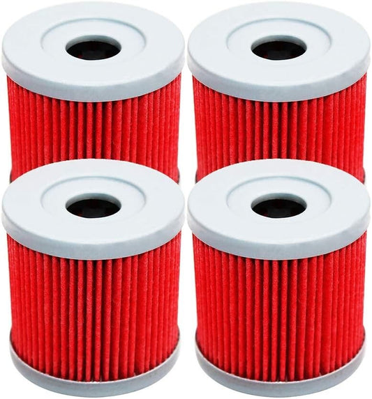 4 Pack Motorcycle Oil Filters for Suzuki Z400 LTZ400 LTR450 1651029F00