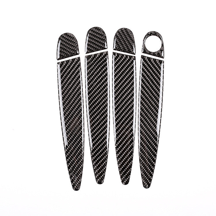 4-piece carbon fiber door handle cover trim set suitable for BMW 3 Series E90, E91, 320i, 330i