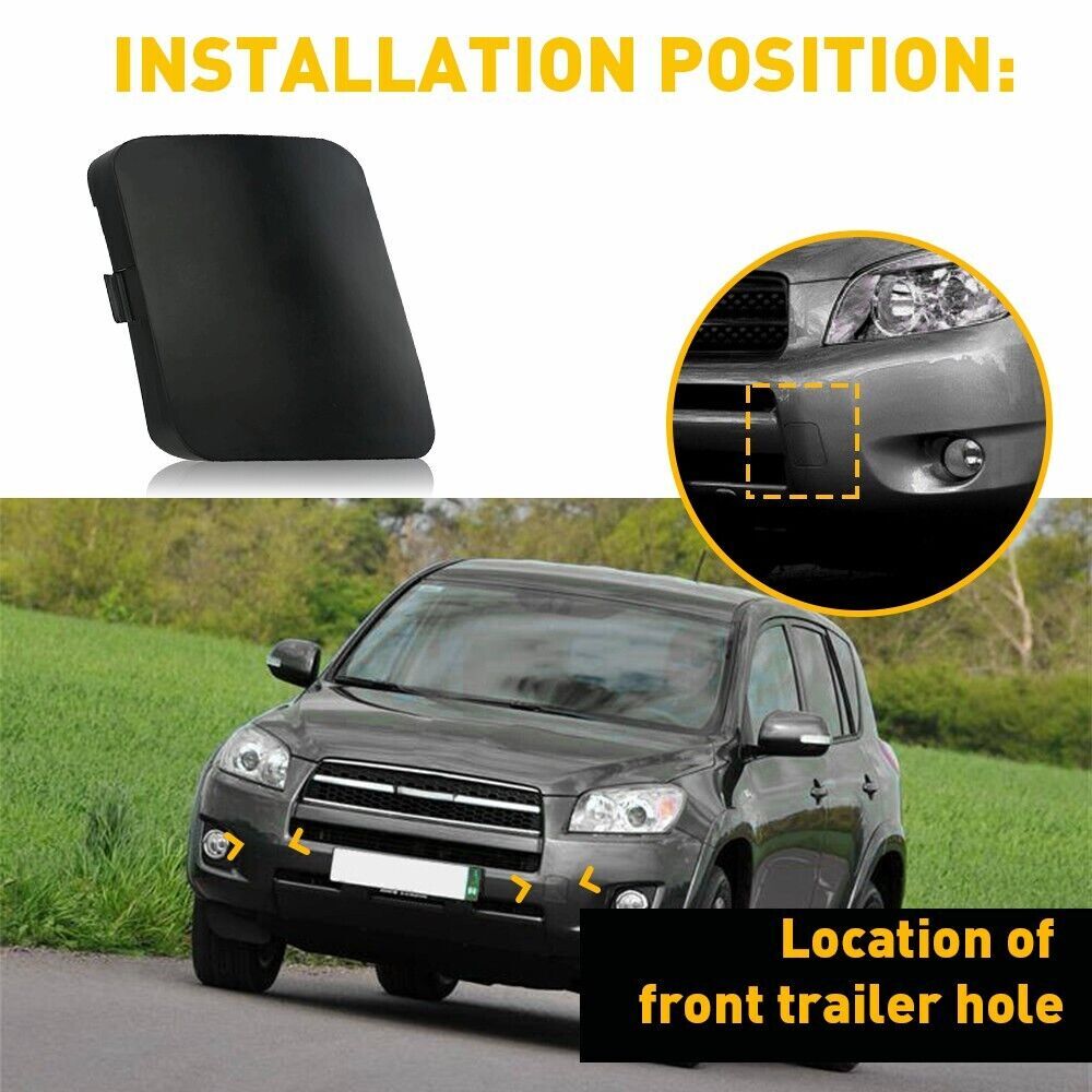 2pcs for Toyota RAV4 XA30 2006-2008 Front Bumper Tow Hook Cover Cap Left+Right