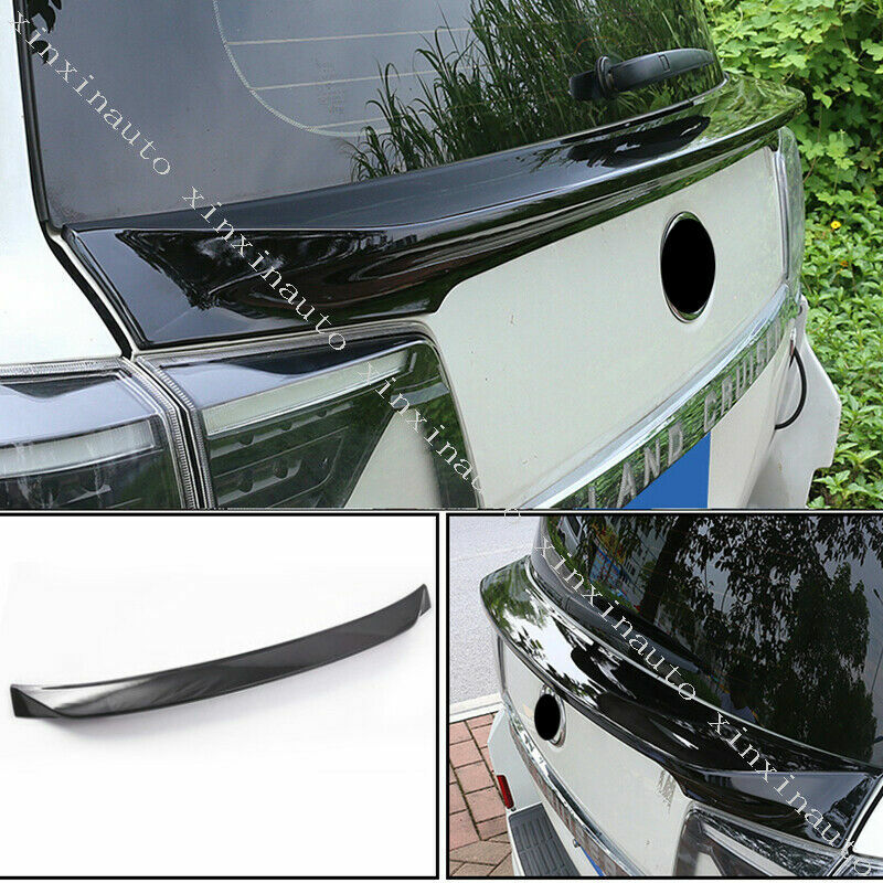 Glossy Black Rear Middle Spoiler Wing Lip for Toyota for Land Cruiser LC200 2016-21