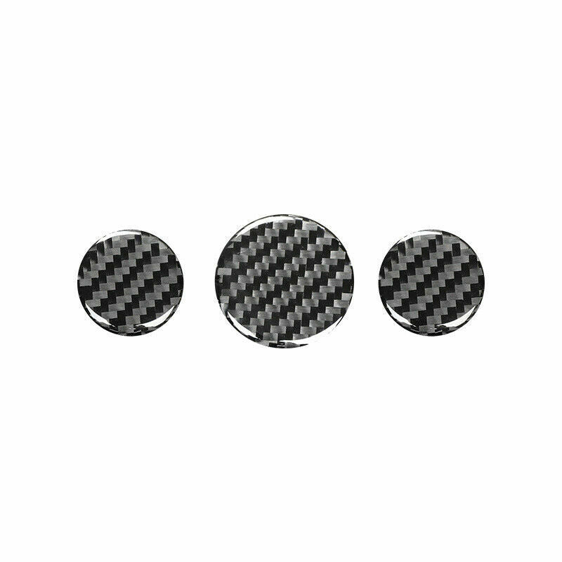 3PCS Carbon Fiber Console Air Vent Switch Knob Cover Fit for Mini Cooper F56