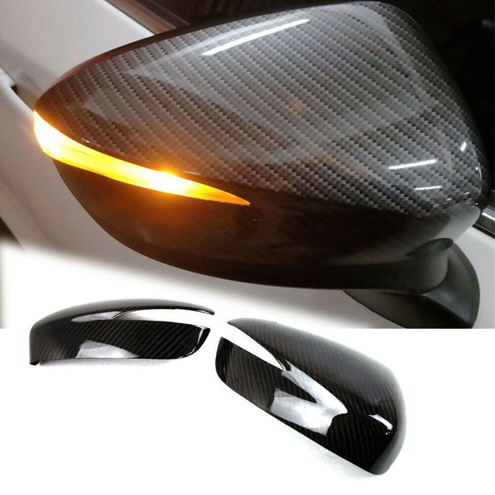 for Mazda CX-5 2015-2016 Carbon Fiber Door Mirror Overlay Rear View Cover Trim