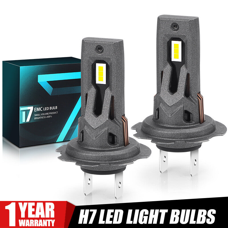 H7 LED Headlight Kit Bulbs Hi/Low Beam 50W 10000LM 6500K Super White Fog Light
