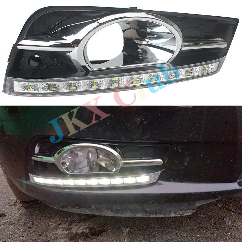 for Chevrolet for Cruze 2009-2014 Front LED DRL Daytime Running Light+Fog Lamp k Kit