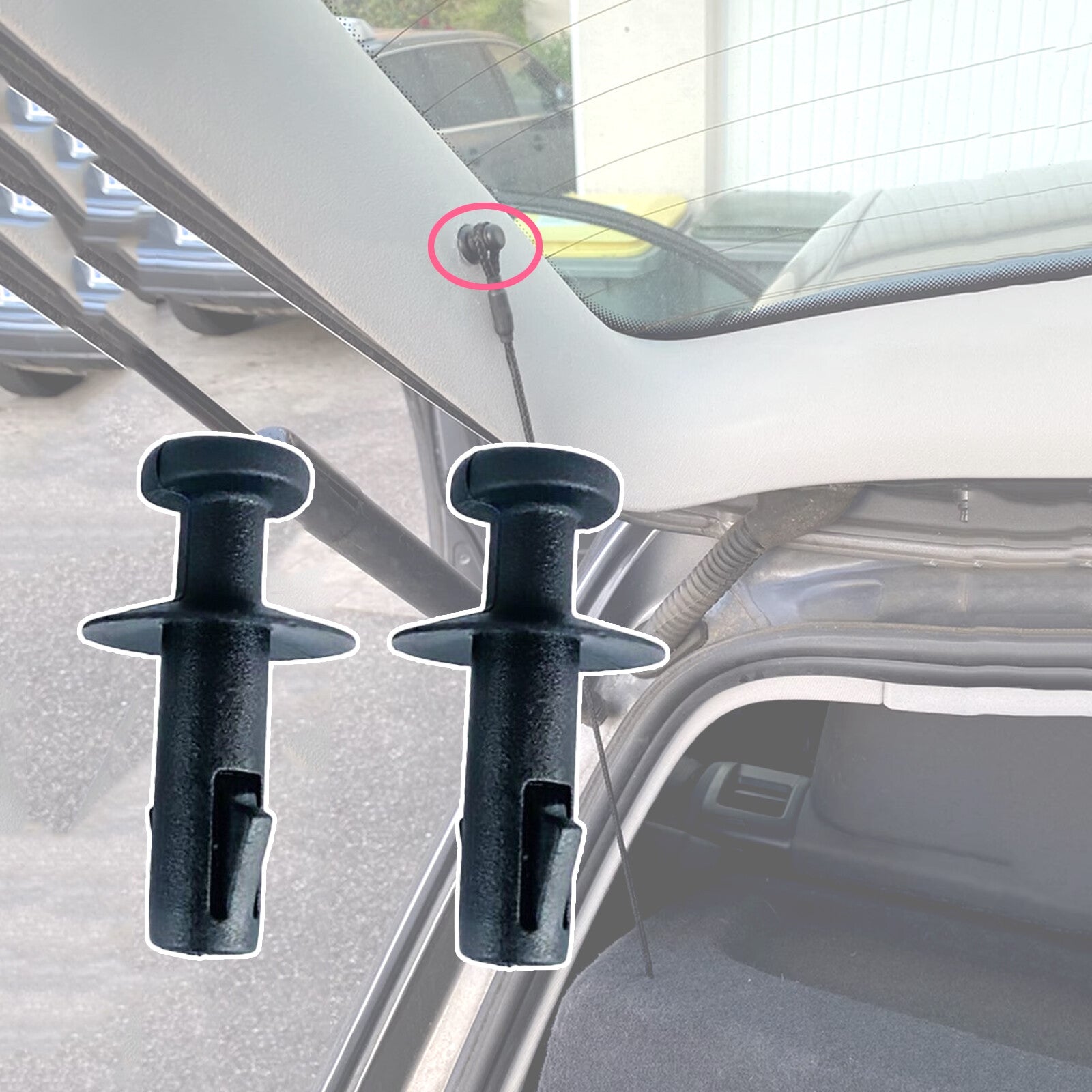 2X Parcel Shelf String Clips for Holden Trax Luggage Load Cover Pivot Clip