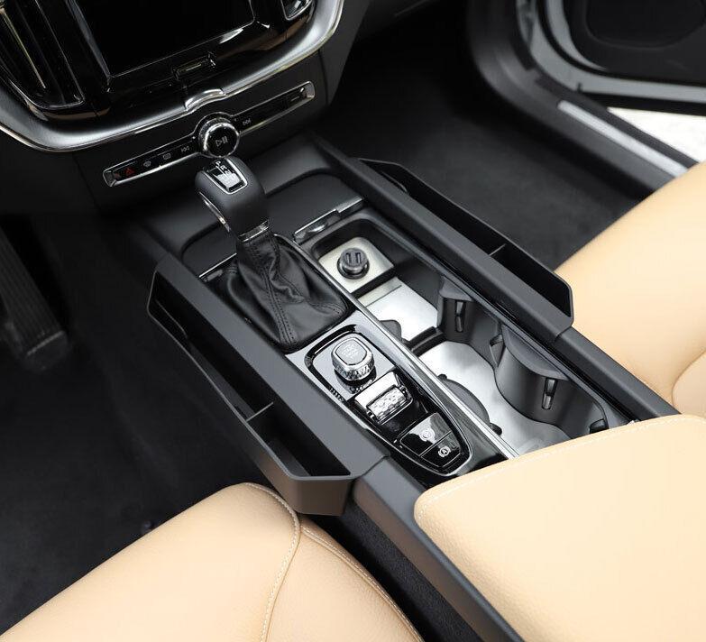 Matte Black Central Console for Seat Side Storage Box Fit for Volvo S60 2019-2023