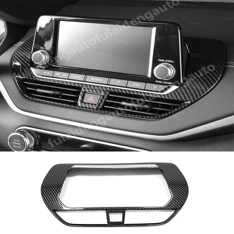 for Nissan Altima 2019-2022 carbon Style Inner Dash console Navigation Cover New