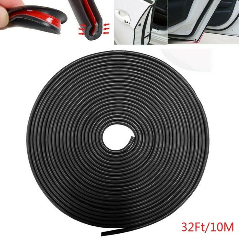 32ft U Shape Rubber Seal Car Door Edge Guard Molding Trim Protectors Strip