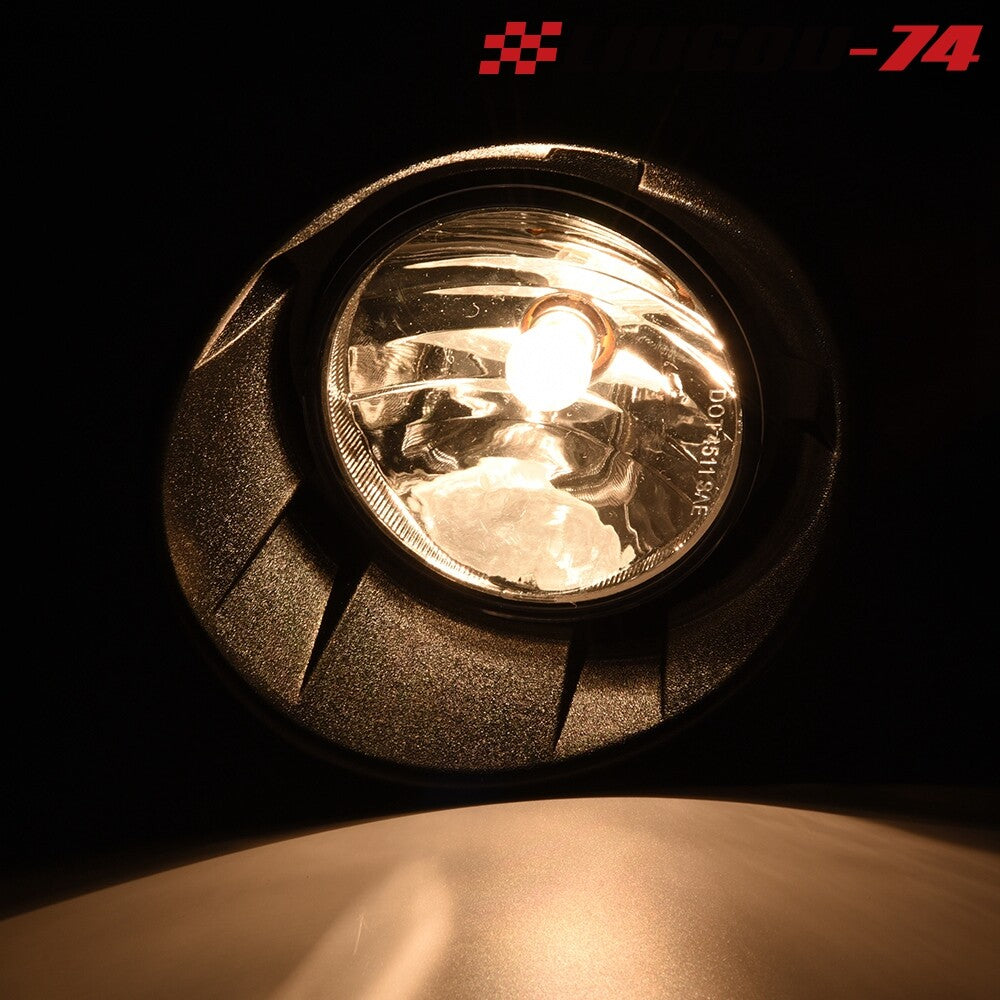 Suitable for 2010-2013 for Chevrolet Camaro clear lens pair of fog lights and driving light strip bulbs.
