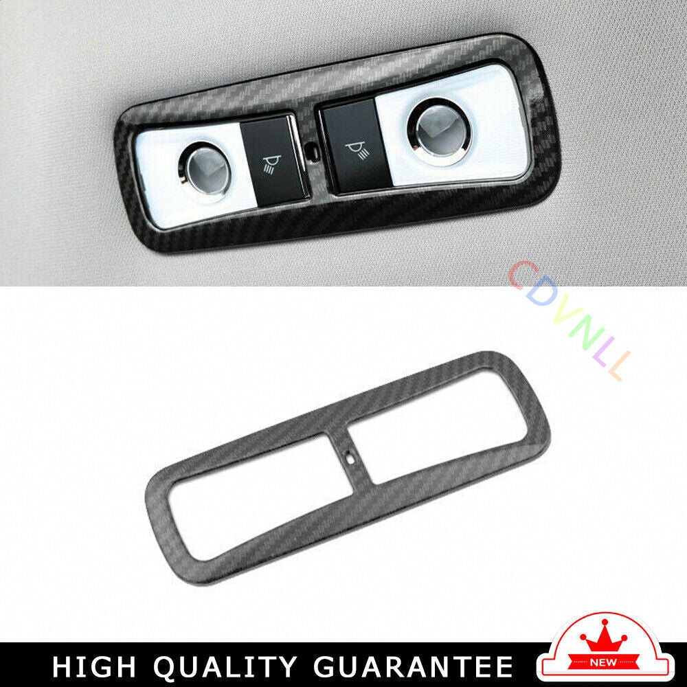 Rear Reading Lamp Frame Cover Trim 1X for Honda CRV CR-V 2017-2022 Carbon Fiber