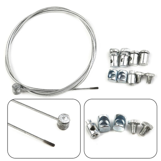 1 Set Metal Motorcycle Throttle Clutch  Brake Cable Repair Kit Replacement New