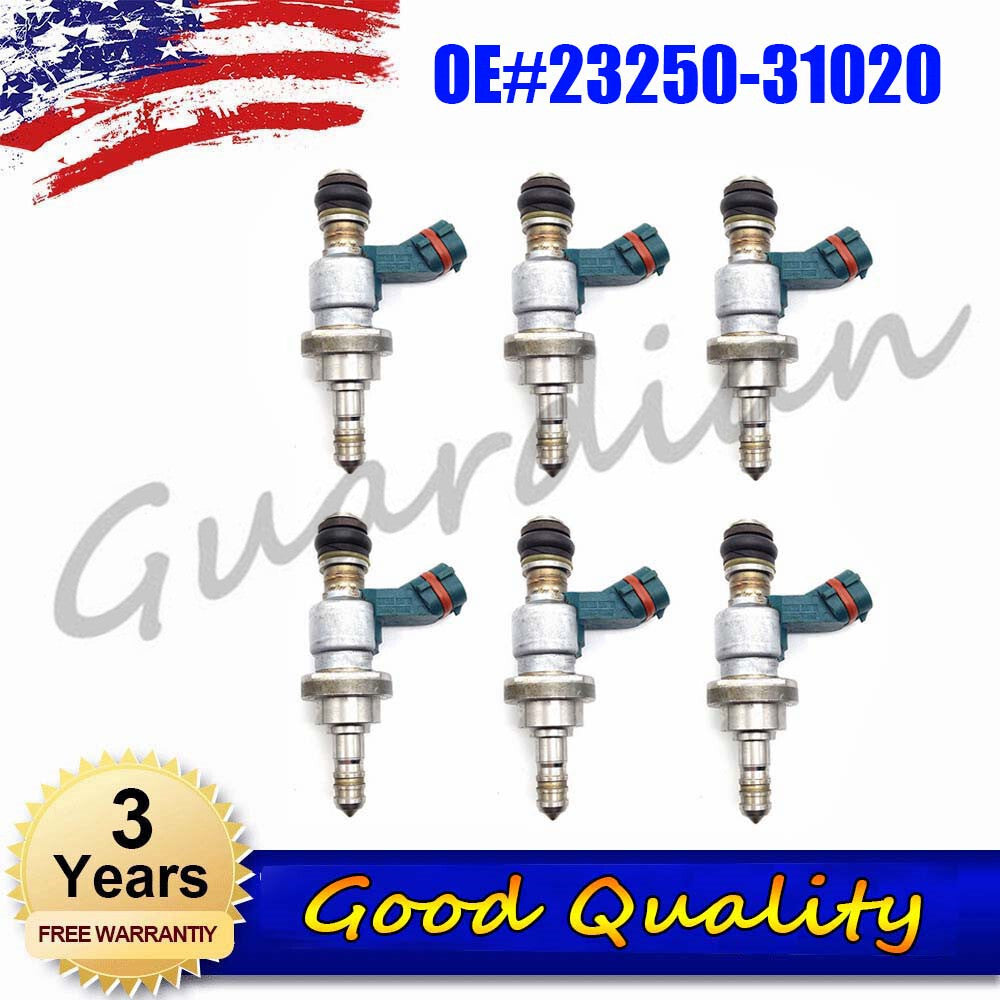 6-piece fuel injector set 23250-31020 for Lexus IS250 2.5L-V6 (2006-2015, 2010, 2011, 2012) 13