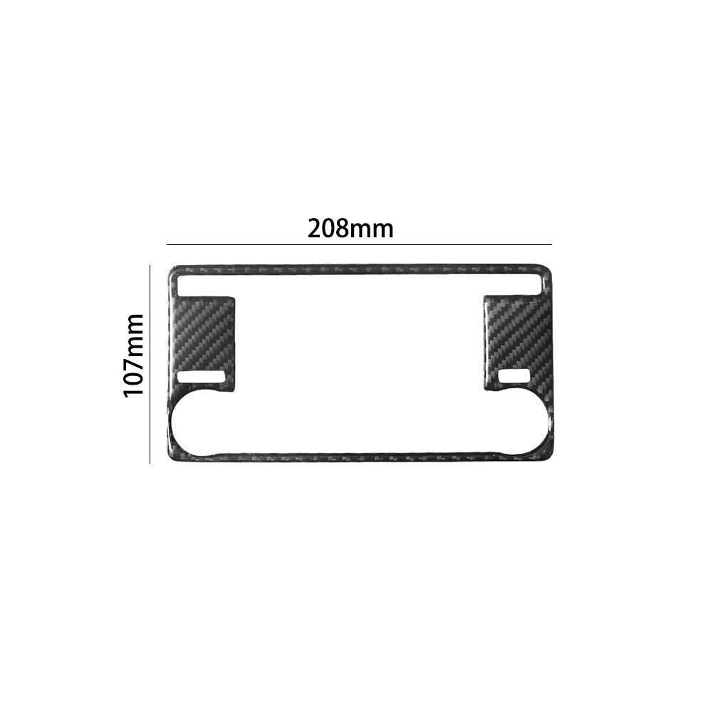 Carbon Fiber Regular Radio Panel Cover Trim for Mitsubishi Outlander 2014-2016