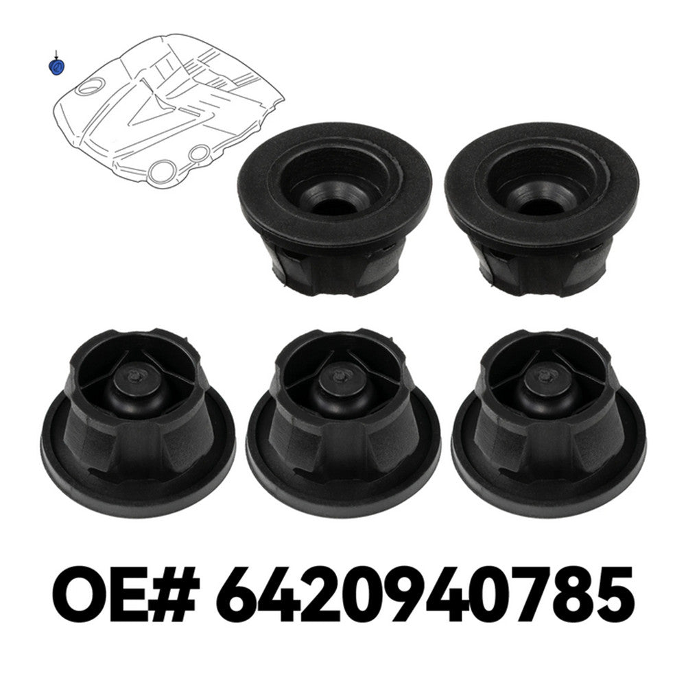 5PCS Engine Cover Grommet Buffer Rubber Trim for Mercedes-Benz W204 6420940785