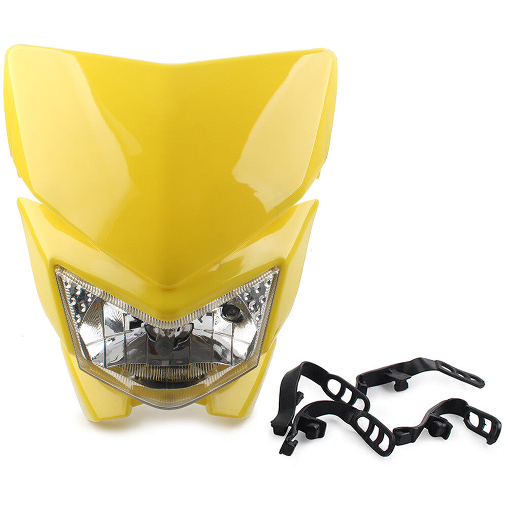 Frontscheinwerfer Verkleidung passend f¨¹r Mx Enduro Dirt Trail Bike 250cc Gelb