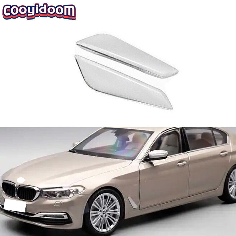 for BMW 5 Series G30 2018-2022 ABS Chrome Front Side Door Fender Cover Trim 2pcs