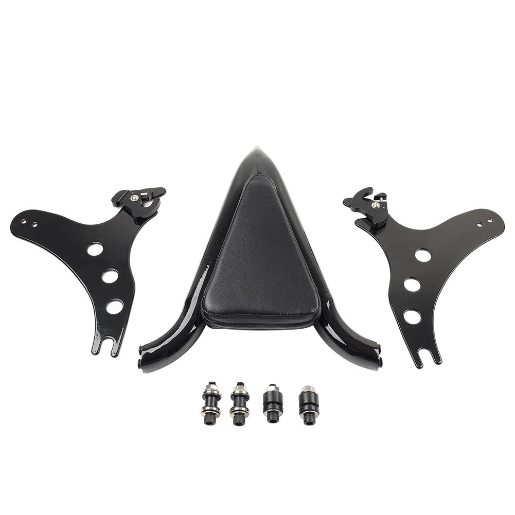 Sissy Bar Passenger Backrest Pad Fit for Harley Fat Boy Lo FLSTFB 2010-17 Softail