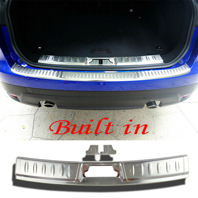 Rear Bumper Guard Tail Trunk Sill Plate Cover Trim for Jaguar F-PACE 2016-2021