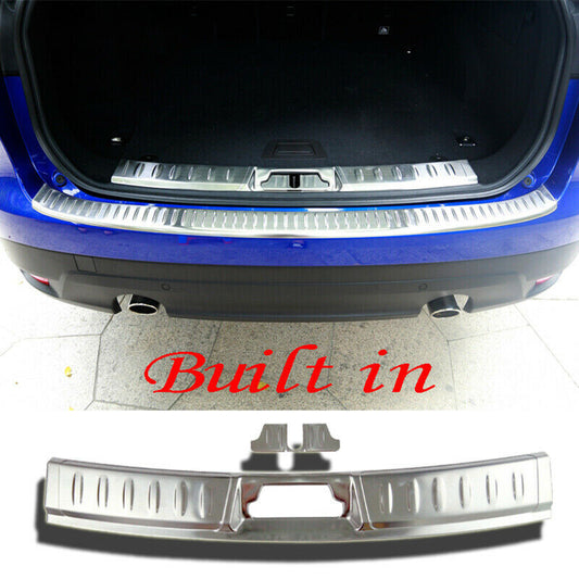 Rear Bumper Guard Tail Trunk Sill Plate Cover Trim for Jaguar F-PACE 2016-2021