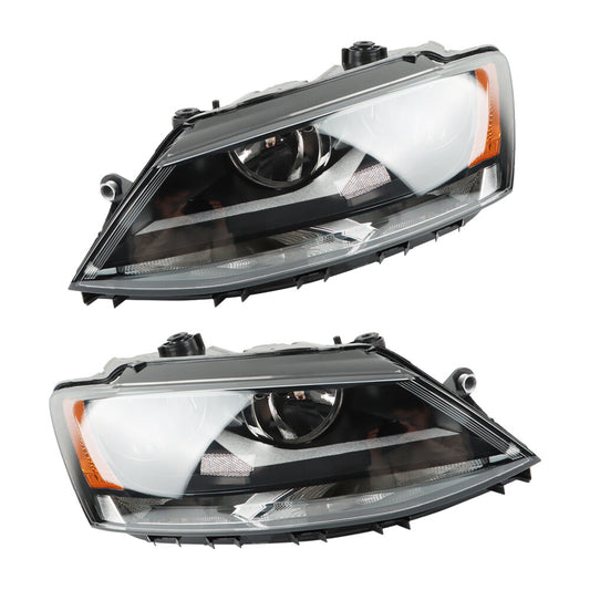 2X Headlight Assembly LFRH for 11-18 for VOLKSWAGEN for VW for JETTA 5C7941005 5C7941006
