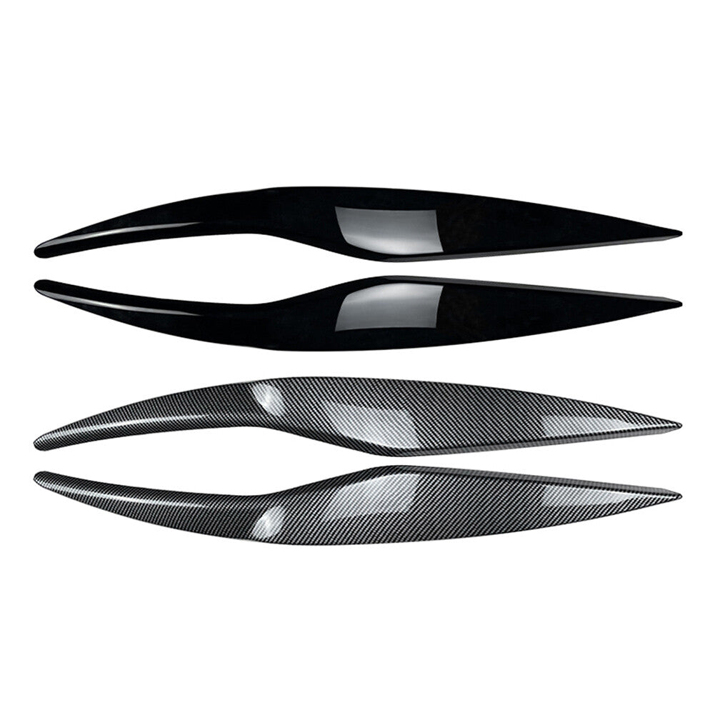 Headlight Headlamp Eyebrow Eyelids Frame Cover Trim for Ford Fiesta MK6 2008-12