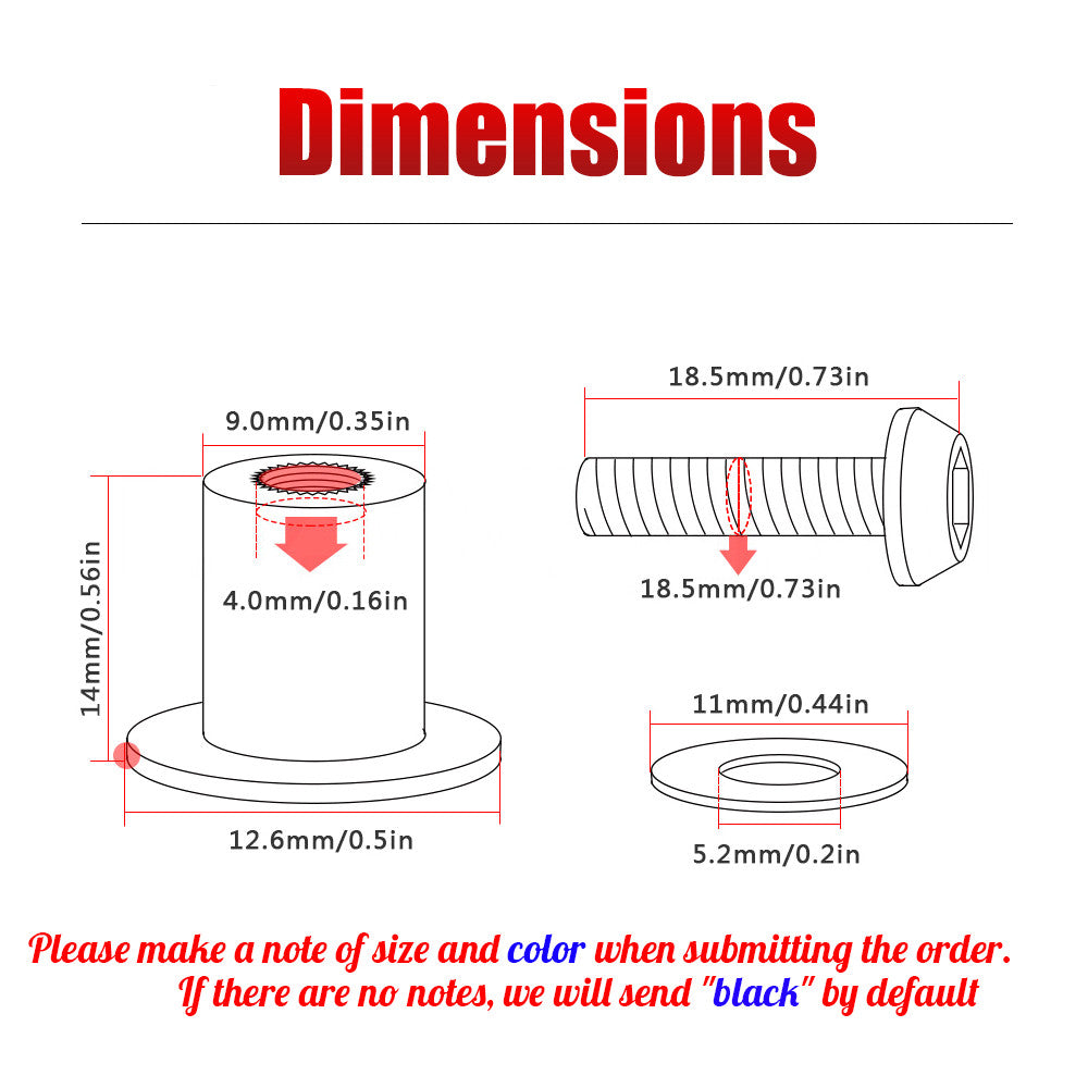 Windscreen Windshield Bolt Screw Fit for Honda / for Suzuki / for BMW / for Kawasaki / for Harley / for Yamaha