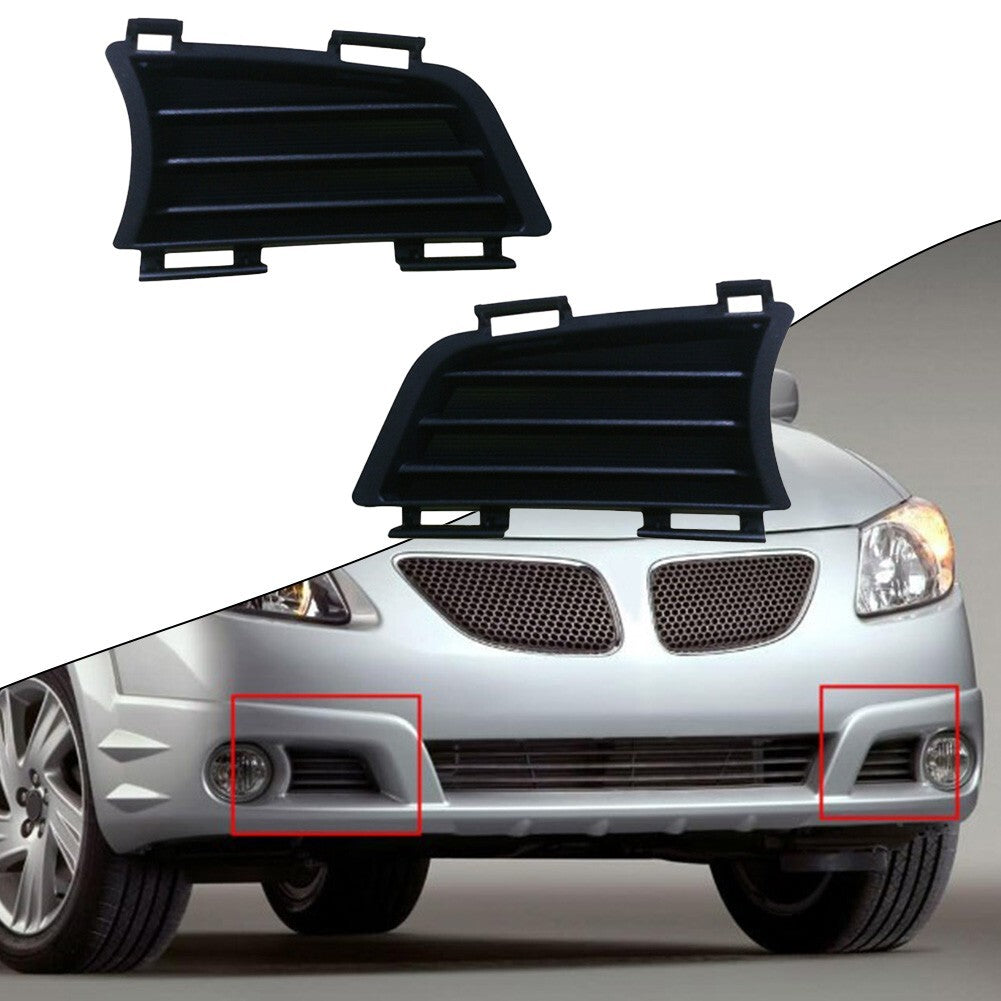 1 Pair Set Front Bumper Fog Light Cover Left Right for Pontiac Vibe 2005-2008