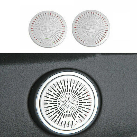 for Hyundai Sonata 2020-2023 Matte Silver Front Door Speaker Horn Cover Trims