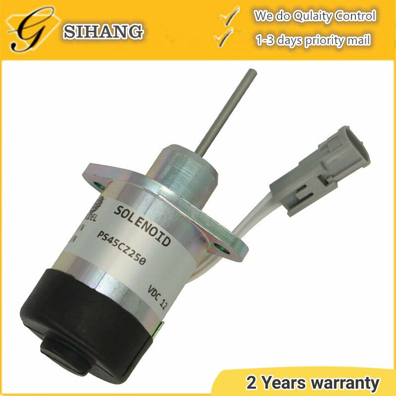 New Fuel Shutoff Stop Solenoid Fit for Kubota D1503 V2203 Engine PS45CZ250