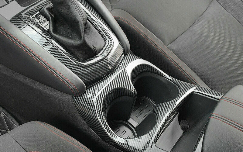 Carbon Fiber Look Gear Shift Box Panel Cover Trim for Nissan Rogue Sport 17-2022
