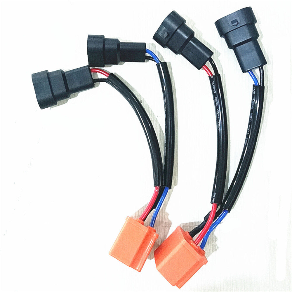 2Pcs 9006 / 9005 to H4 Headlight Bulb Conversion Wire Adapter Harness Connectors
