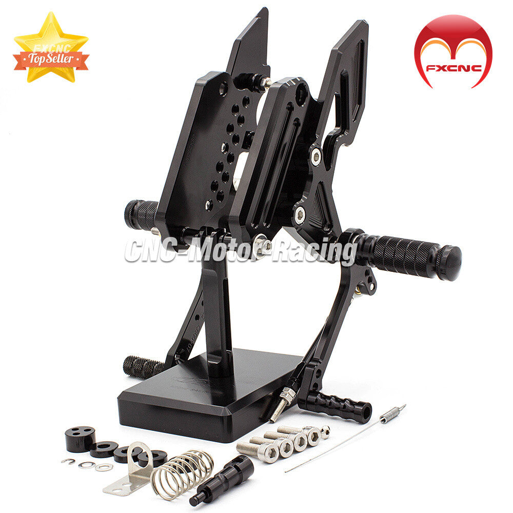 Suitable for Suzuki CNC black footrest and rear foot pedal set for GSX250R (2016-2017-2018)