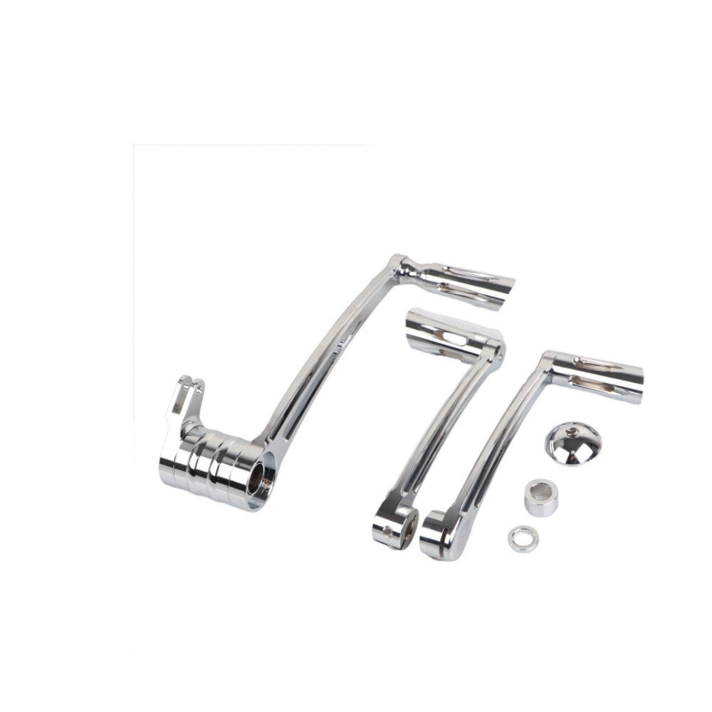 Chrome Brake Arm Pedal Kit Shift Lever w/ Shifter Pegs for Harley Touring 14-23