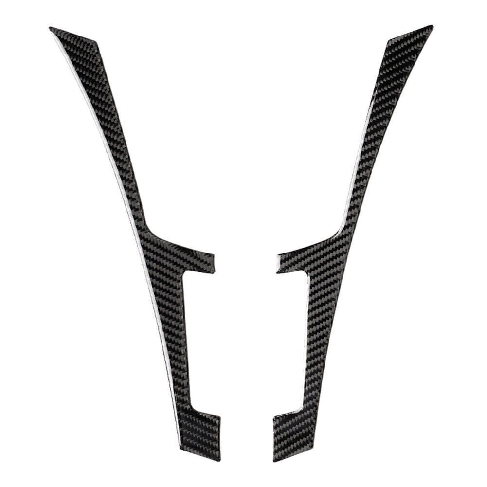 2 Pcs Console Panel Cover Trim for Infiniti Q50 Q60 2013-2019 Carbon Fiber