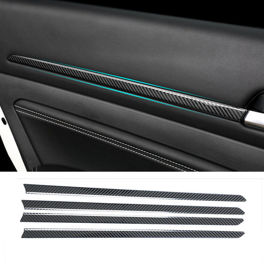 Carbon Fiber Look Interior Door Moulding Decor Trim 4X for Nissan Altima 2019-22