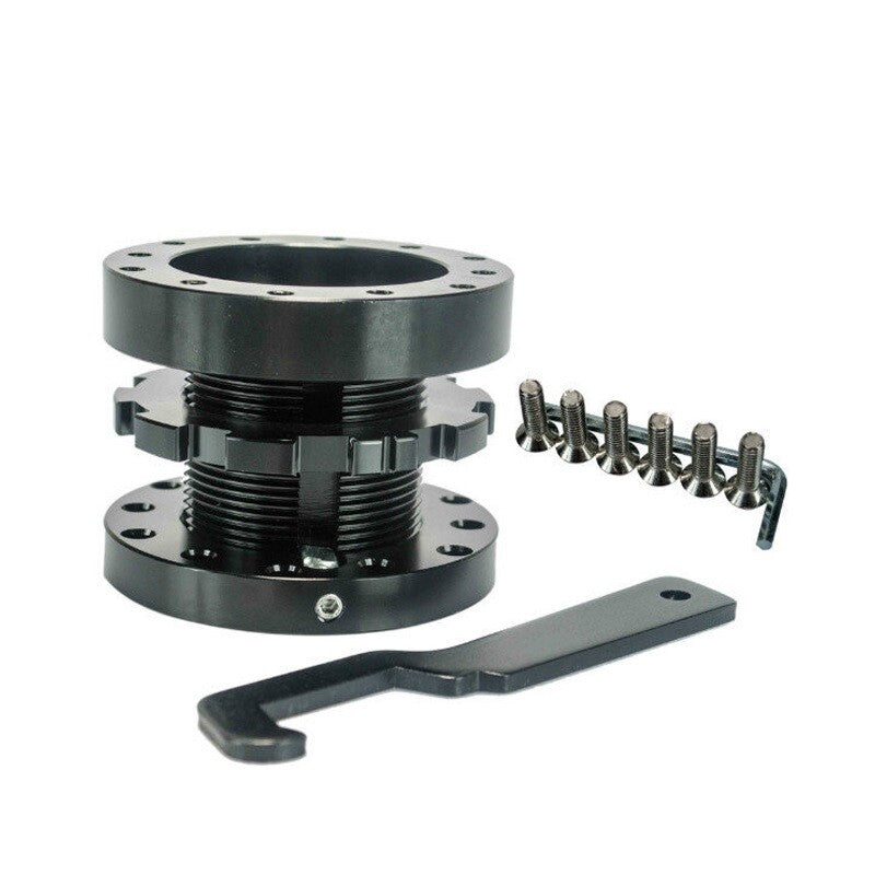 Adjustable 40MM to 70MM Car Steering Wheel Extension Spacer Hub Adapter Boss kit