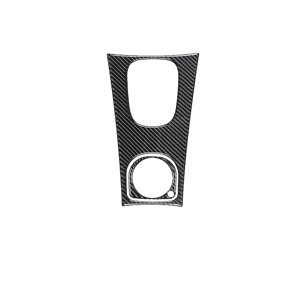 2Pcs Carbon Fiber Gear Shift Panel Cover Trim for Mercedes-Benz W203 2005-2007