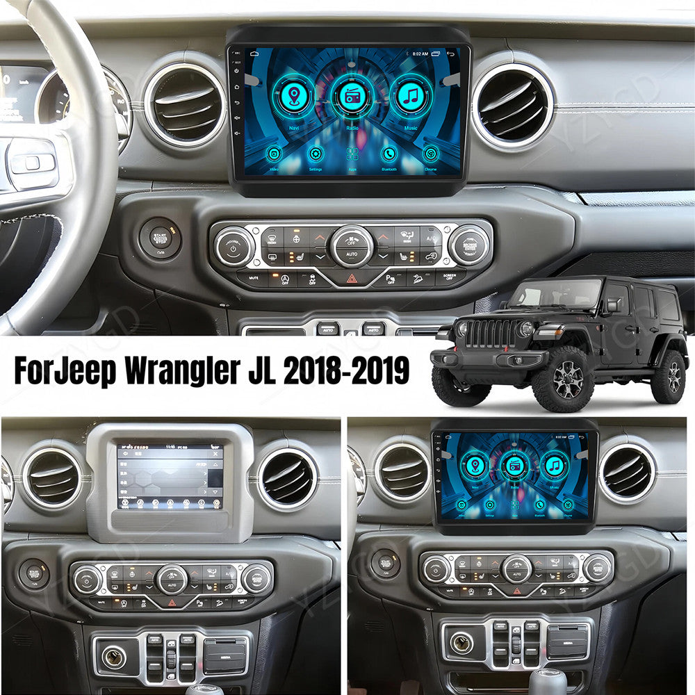 for Jeep for Wrangler JL Gladiator 2018-2022 CarPlay Car Radio Android Screen BT GPS