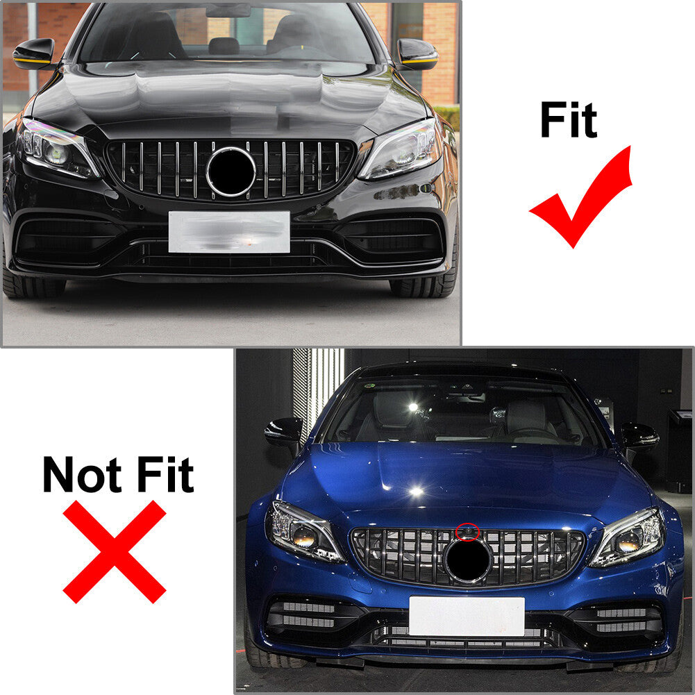 GTR Style Front Bumper Radiator Hood Grille for Benz W205 C63 C63S 2019-21