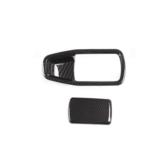 ABS Carbon Fibre Storage Box Handle for Co -Pilot Cover Trim for BMW 4-Series 21-23