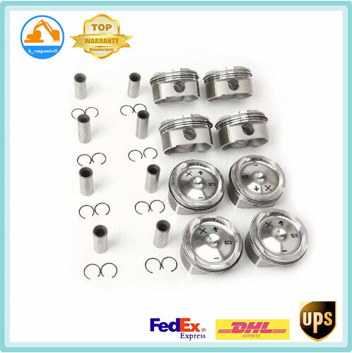 8X Pistons/Rings Set ¦µ93mm for Porsche for Cayenne Turbo S 4.5L V8 M48.50 955 9PA