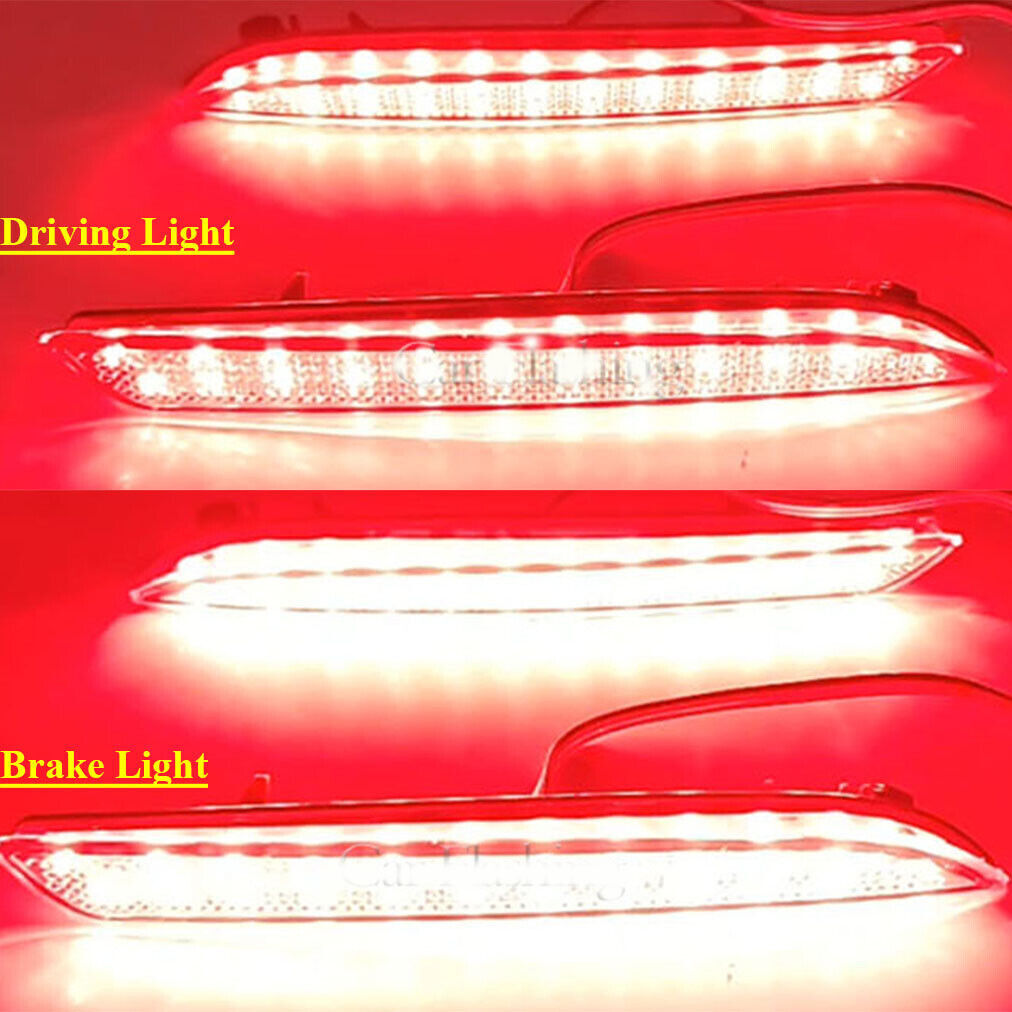 Red Rear FogBrake Taillight Bumper Reflector Lights for Honda Fit 2011-13 Right