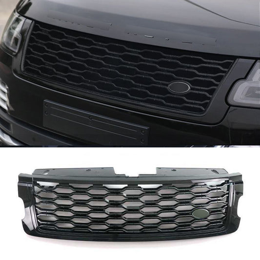 Front Grill Bumper Mesh Grille Fit for Range Rover Vogue L405 2018-22 All Black