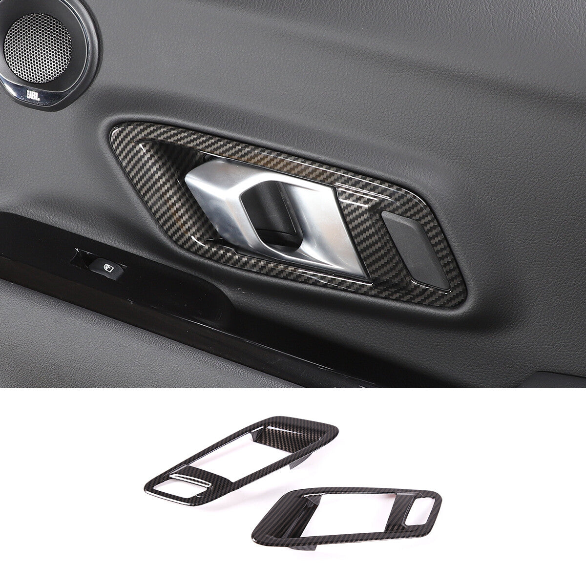 Silver chrome-plated steel door speaker grilles, silver suits the 2022 for Ford Maverick - 23