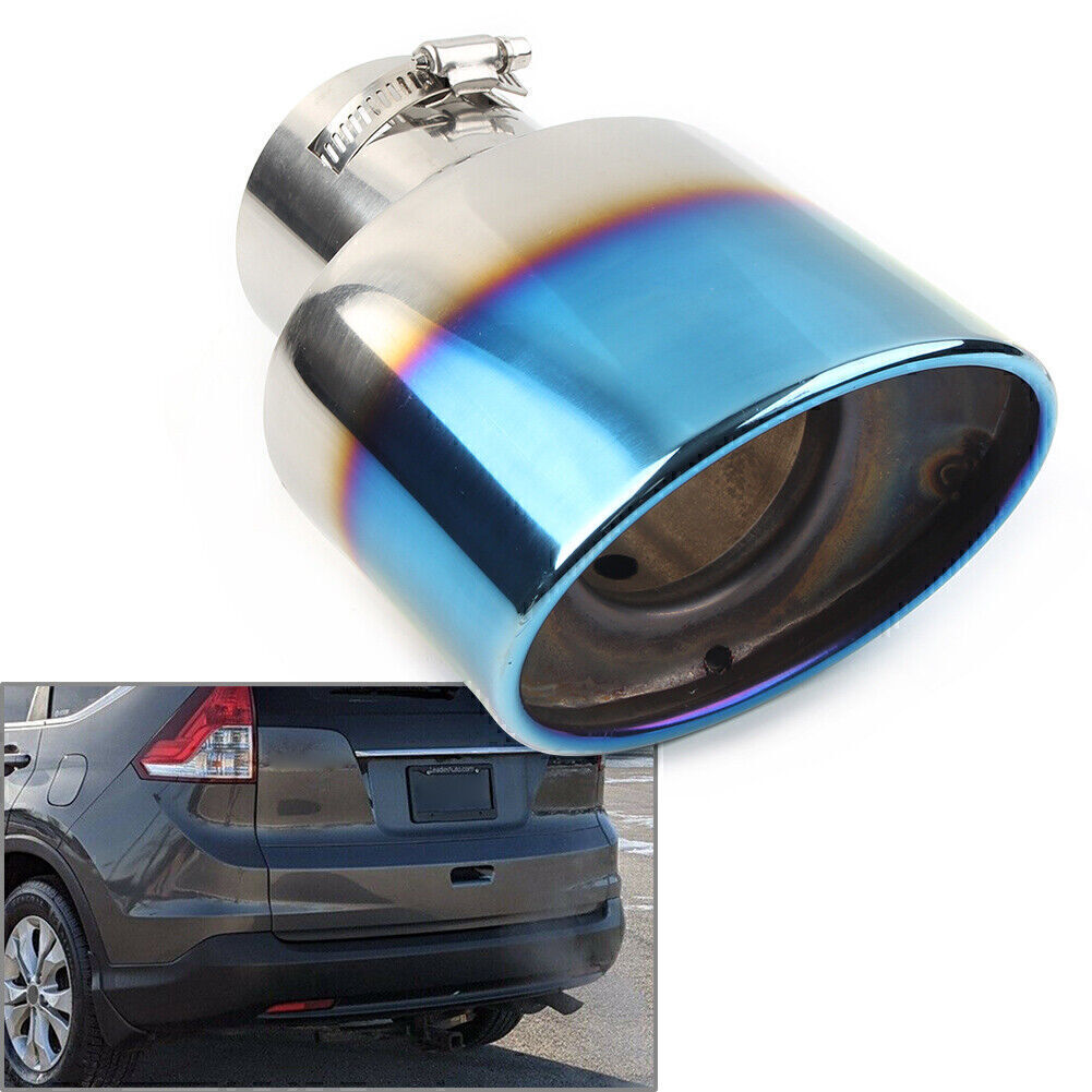 Car Stainless Blue Rear Exhaust Pipe Tail Muffler Tip Fit for Honda CRV CR-V 12-2021