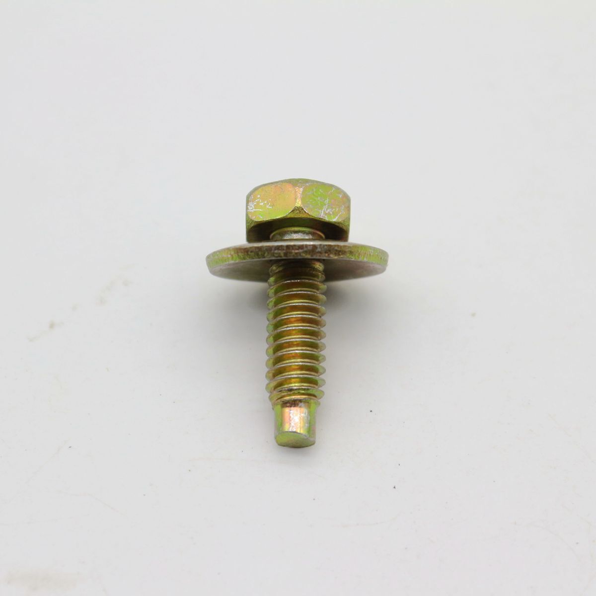 10 Body Bolts 1/4-20 X 7/8 3/4 Washer O.D. 7/16 Hex Head With Dog Pt for Ford