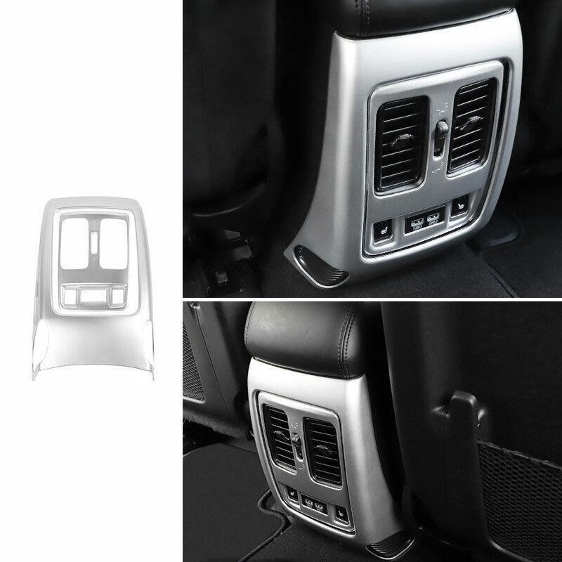 for Jeep Grand Cherokee 2011-2020 ABS Silver Back Row Air Outlet Vent Panel Trim