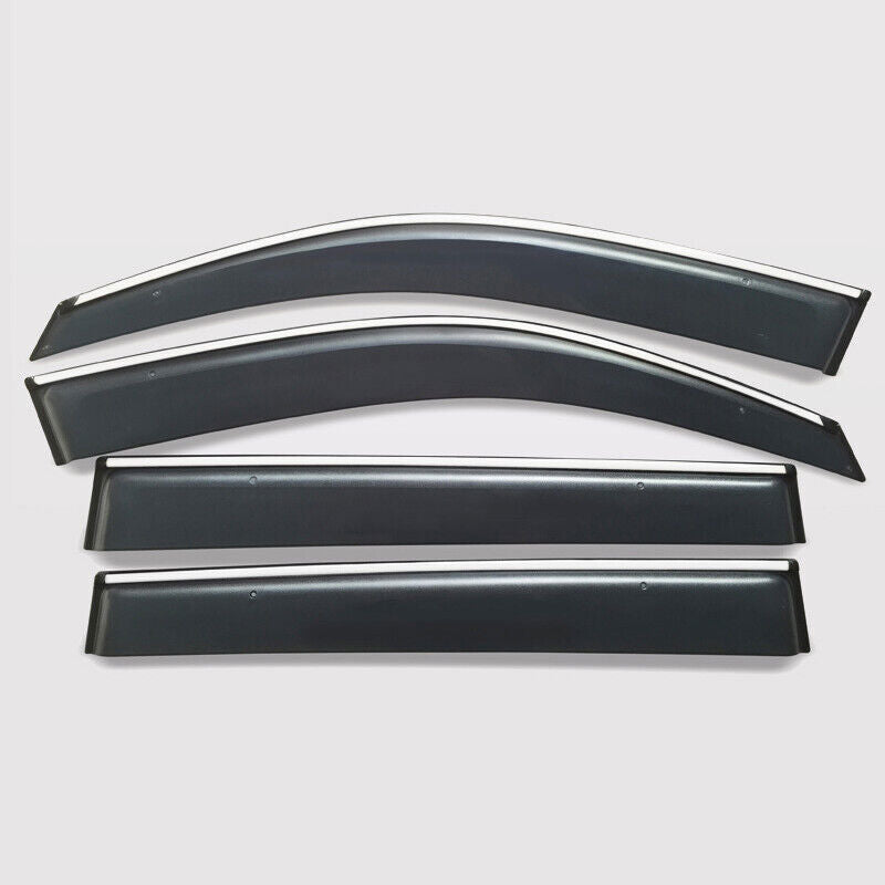 Window Visors Sun Rain Guard Deflector W/Chrome Trim for Mitsubishi ASX 2011-19